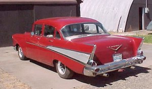 1957 Chevy 210 4 Dr Post